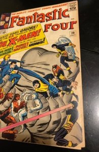 Fantastic Four #28 (1964)Kirby X-men/Ff see description