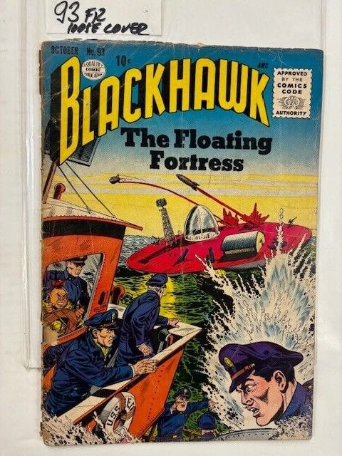 BLACKHAWK 93 Fair October 1955 DC Comics Dick Dillin cover