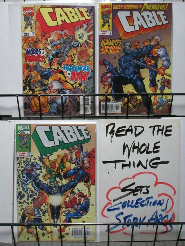 CABLE (1993) 66-68 Sign Of The End Times AVENGERS ! 