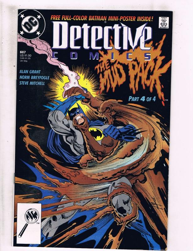 Lot Of 5 Detective Comics Feat. Batman DC Comic Books # 606 607 612 613 627 HJ4