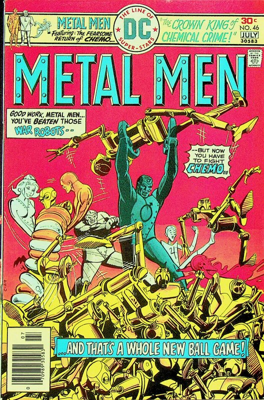 Metal Men #46 (Jun - Jul 1976, DC) - Very Good/Fine