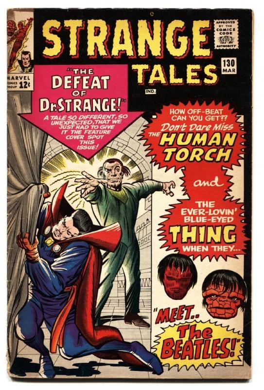 Strange Tales #130 comic 1965 First KAECILIUS Mads Mikkelsen - Doctor Strange