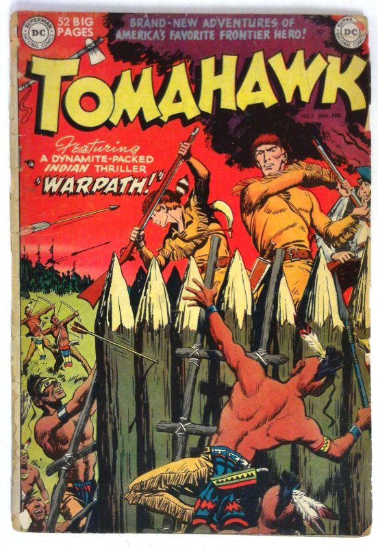 Tomahawk #3 (1951) Golden-Age comic book DC G