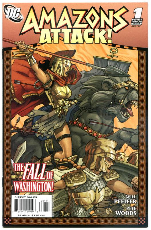 AMAZON ATTACKS #1 2 3 4 5 6, NM, Wonder Woman, Pete Woods, Pfeifer, 2007,1-6 set