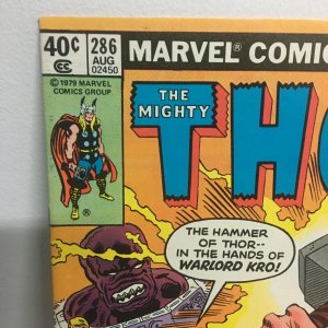 Mighty Thor #286 Eternals 1st Metabo & Dragona Appearances Marvel 1979