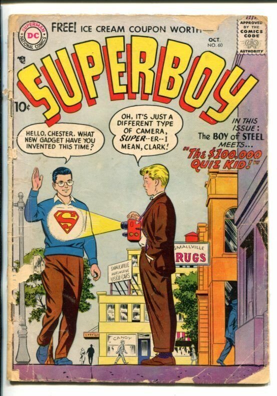 SUPERBOY #60-1957-DC-LOW GRADE BARGAIN COPY-fr/good