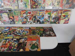 Huge Lot 140+ Silver/Bronze Comics W/ Flash, Daredevil, Superman, +More See desc