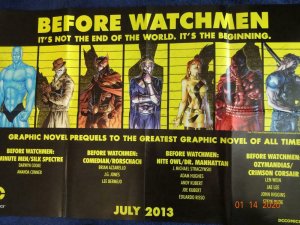BEFORE WATCHMEN Promo Poster, 22 x 34, 2013, DC Unused more in our store 456