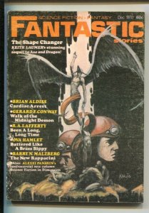 Fantastic Stories 12/1970--Mike Kauta cover & story art-Jeff Jones art-Sci-fi...