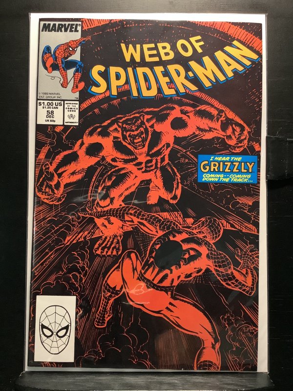 Web of Spider-Man #58 Direct Edition (1989)