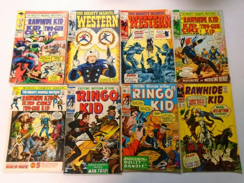 Silver + Bronze Age Marvel Western Comic Lot, 52 Different, Average 4.0