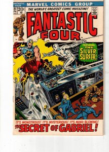 Fantastic Four #121 (1972) PRICE DROP $130 Surfer Cover 1ST Gabriel! NM- UTAH