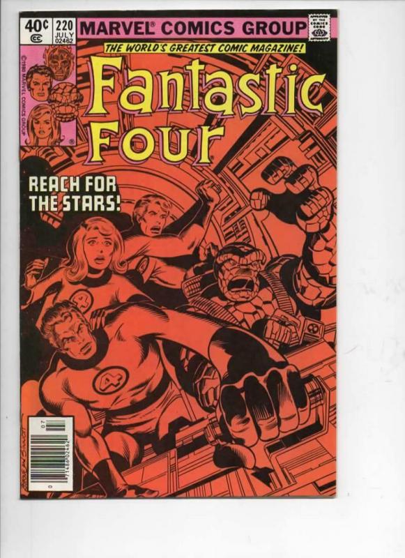 FANTASTIC FOUR #220, VF+, Sinnott, Byrne, 1961 1980, Marvel, UPC