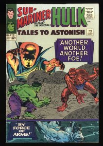 Tales To Astonish #73 VF+ 8.5 White Pages Incredible Hulk meets The Watcher!