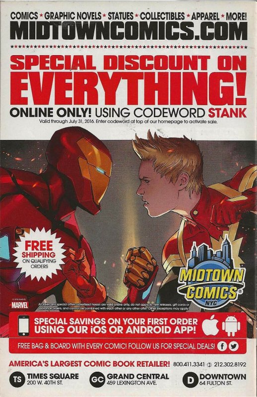 All-New, All-Different Avengers #12 Variant Cover (2016) - NM+