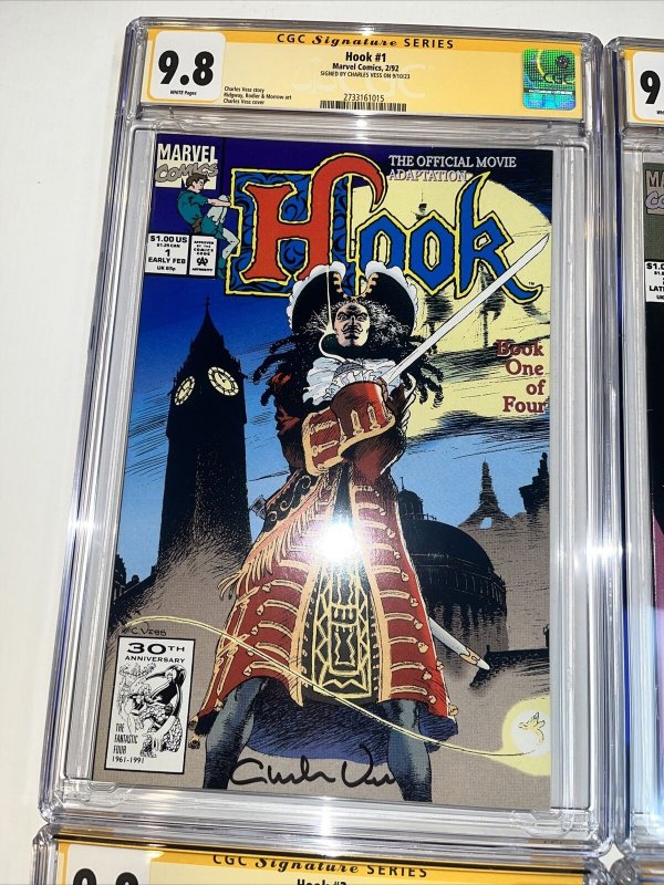 Hook (1992) # 1 2 3 4 (CGC SS 9.8) Signed Charles Vess • Only Census= 1