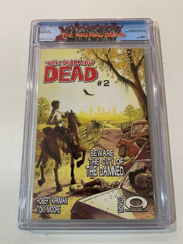 The Walking Dead #1 CGC Graded 9.4 1st PRINT Image Comic Book Robert Kirkman JH8