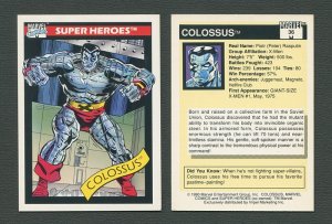 1990 Marvel Comics Card  #36  ( Colossus )   NM+