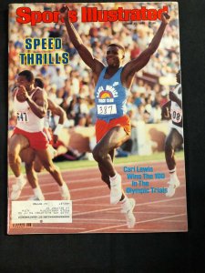 SPORTS ILLUSTRATED JUNE 25, 1984 - SPEED THRILLS - CARL LEWIS WINS THE 100