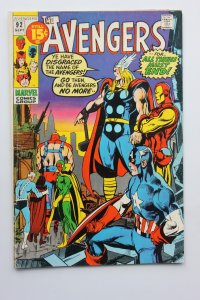 The Avengers #92 (1971) The Avengers FNVF