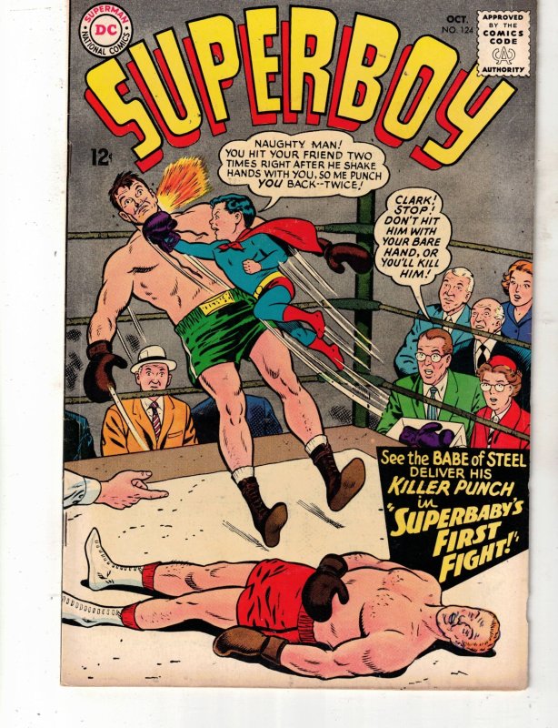 Superboy #124 (1965) 1st Lana Lang/Bee Queen Wow!!! High-Grade VF+ BEANTOWN CERT