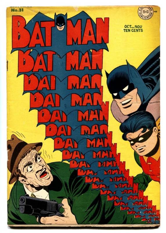 BATMAN #31-1st Punch and Judy-GOLDEN AGE SUPERHERO DC