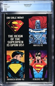 Superman #78 (6/93) Graded CGC 9.8 Collector's Edition