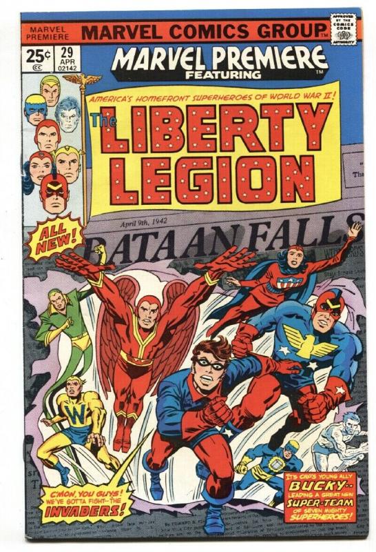 MARVEL PREMIERE #29 1976 Liberty Legion - Marvel - comic book