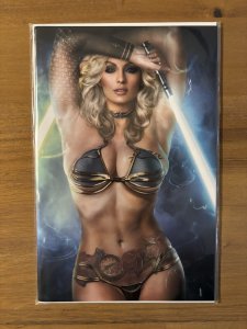 Space Force: Stormy Daniels #1G Princess Leia Slave Cosplay