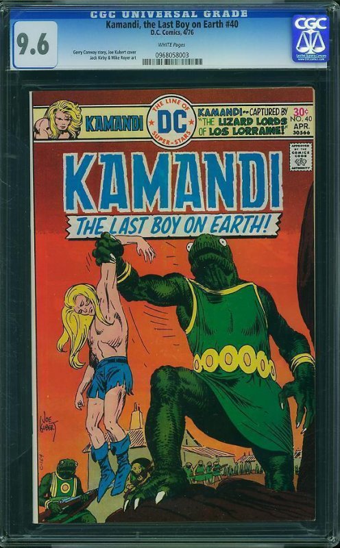 Kamandi, The Last Boy on Earth #40 (1976) CGC 9.6 NM+