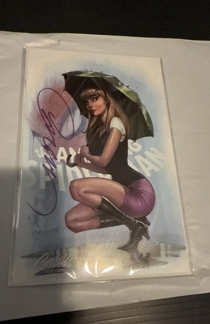 The Amazing Spider-Man #14 Campbell Cover J (2019)Signed w Coa