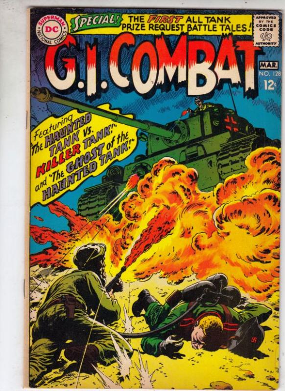 G.I. Combat #128 (Mar-68) FN/VF Mid-High-Grade The Haunted Tank