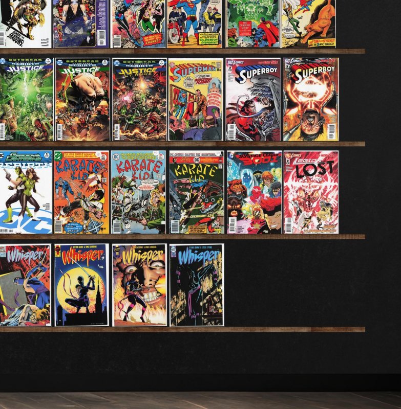 Huge Lot 150+ Comics with Justice League, Nexus, Superboy, Whisper & More!