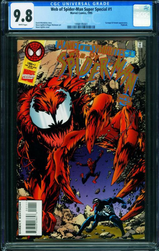 Web Of Spider-Man Super Special #1 CGC 9.8 Venom-Carnage- 1998195001