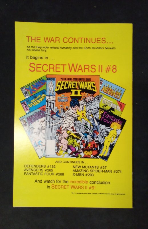 Web of Spider-Man #11 Direct Edition (1986)