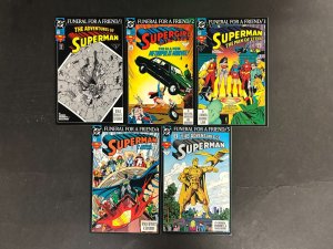 Superman Funeral For a Friend (1993) VF+ 9 Issue Set