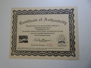 Daredevil #1 Dynamic Forces Cover (1998) W/ COA! VF Condition