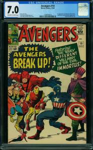 Avengers #10 (1964, Marvel) 1st appearance Immortus - CGC 7.0