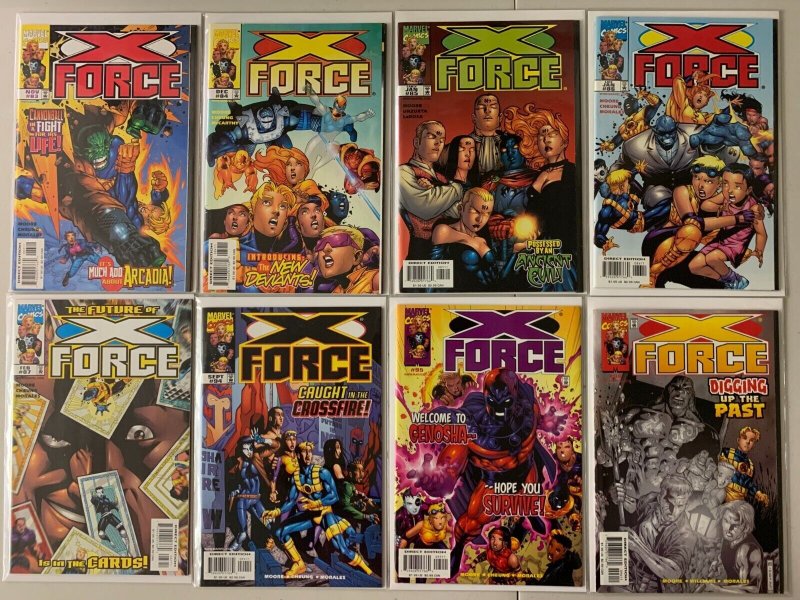 X-Force comics lot #64-128 39 diff avg 8.0 (1997-2002)