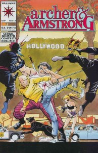 Archer And Armstrong #14 VF/NM ; Valiant | Hollywood Sign Cover