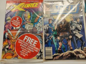 4 Marvel Comic Books X-Force #1 + Shield #1 2 + Damage Control #4 57 TJ3