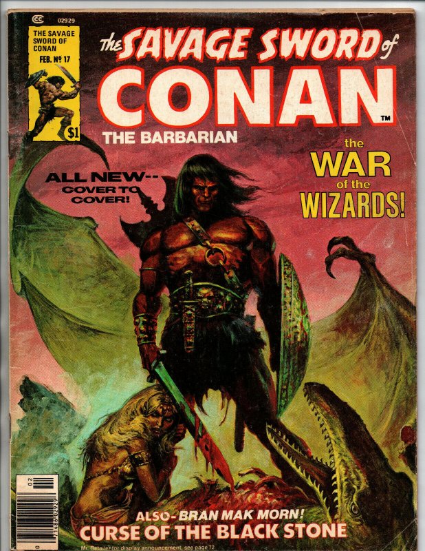 The Savage Sword of Conan the Barbarian #17 - War of the Wizards - 1977 - VG