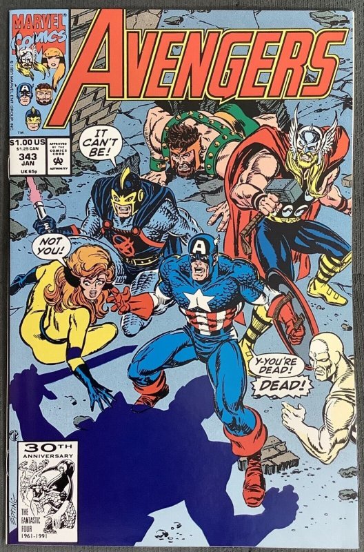 Avengers #343 (1992, Marvel) NM-