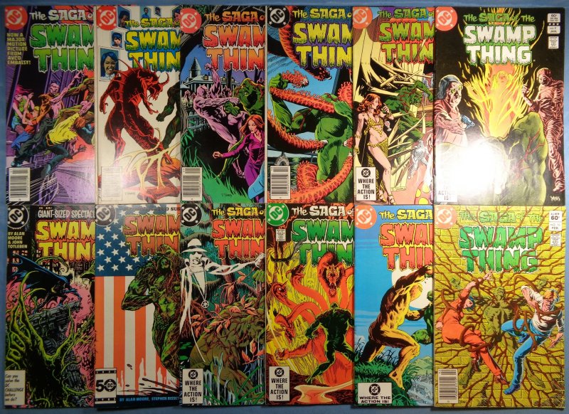 Swamp Thing Lot #3 #4 #5 #6 #7 #9 #10 #11 #13 #14 #44 #53 1982 2nd Series