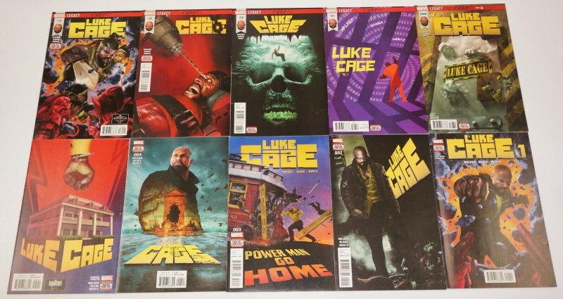 Luke Cage #1-5 + 166-170 VF/NM complete series - marvel legacy - rahzzah covers