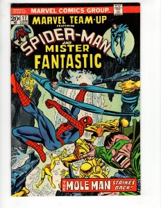 Marvel Team-Up #17  (1974) VF/VF+ MR FANTASTIC !!! THE MOLE MAN !!!