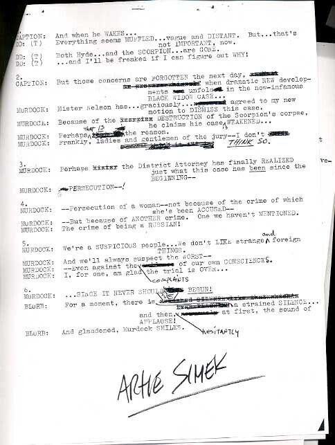 DAREDEVIL #83-LETTERER SCRIPT-MARVEL SILVER AGE--RARE