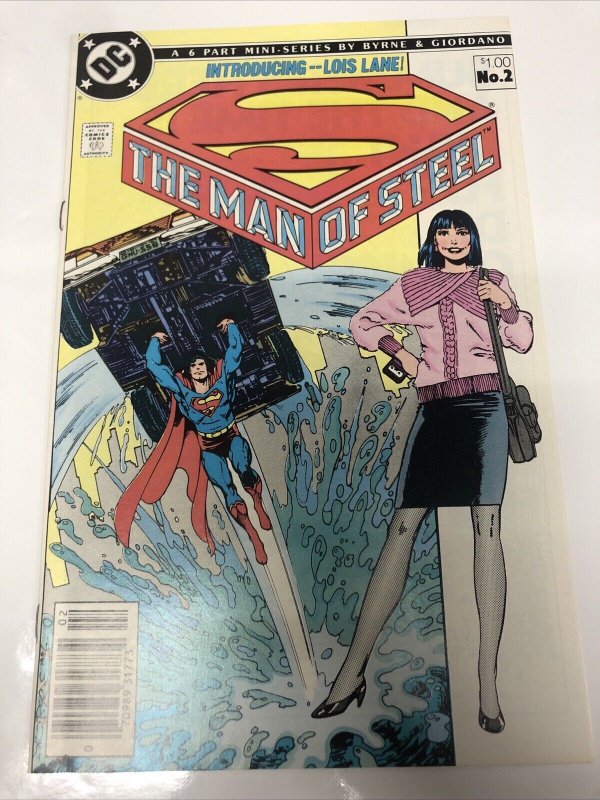 The Man Of Steel(1986) # 2 (VF/NM) Canadian Price Variant • CPV • John Byrne