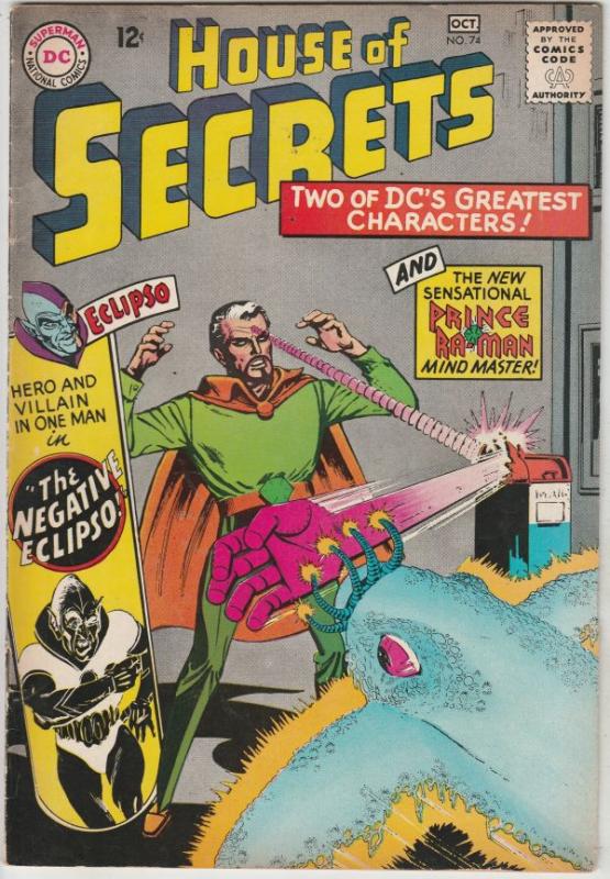 House of Secrets #74 (Oct-65) VF+ High-Grade Eclipso