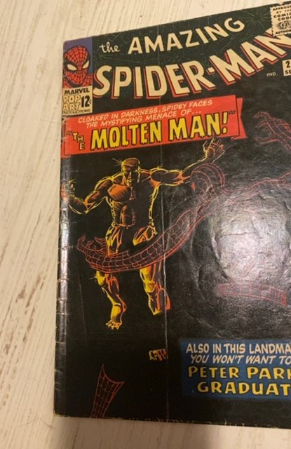 AMAZING SPIDER-MAN #28 MOLTEN MAN 1ST APPEARANCE & ORIGIN *1965*